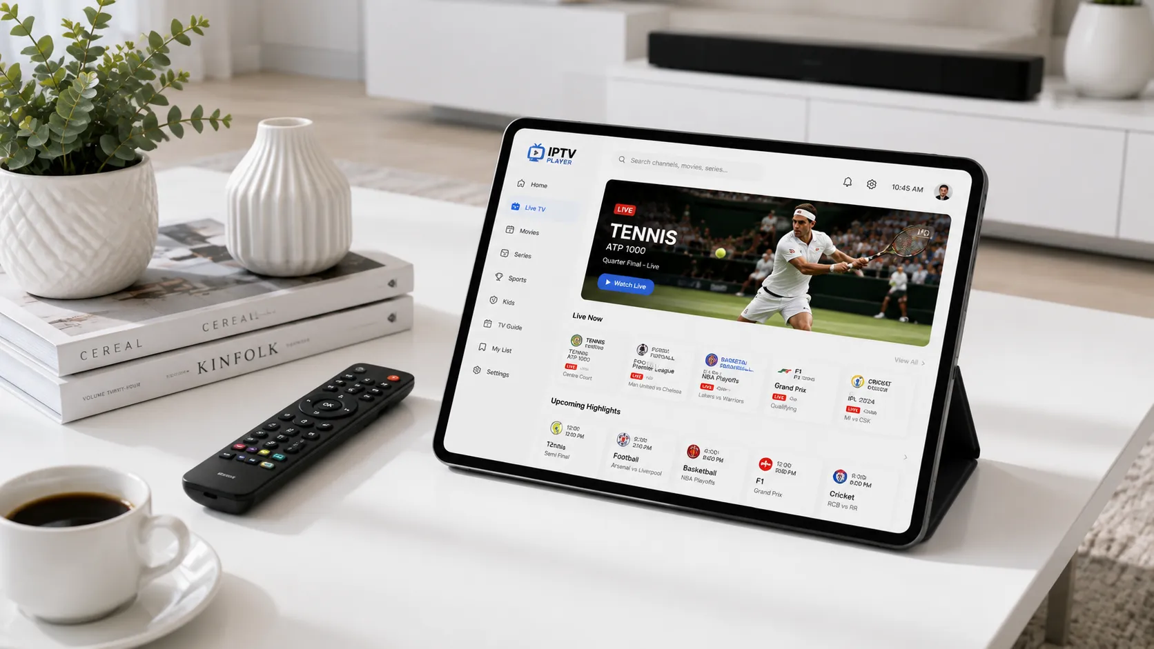 Amazon Firestick connected via Ethernet adapter to router for stable IPTV streaming