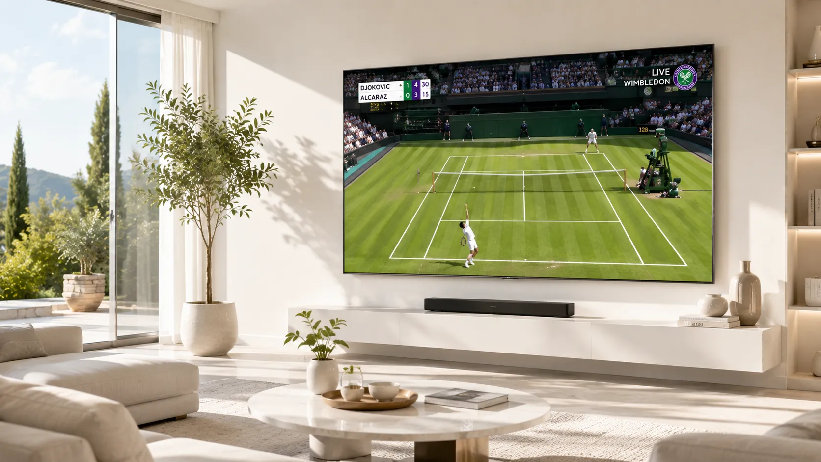 IPTV setup configuration screen showing M3U playlist entry on a Smart TV application